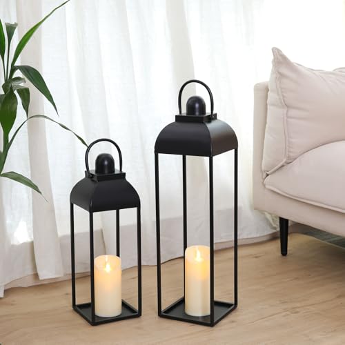 MATAHUM 25'' 19'' Lanterns Decorative Outdoor...