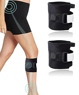 Knee Brace 2 Pack for Instant Relief from Sciatic Nerve Pain, Acupoint Pressure Pad Applies Gentle Targeted Compression brace for sciatica as seen on tv, Joint Pain Relief - Black AB