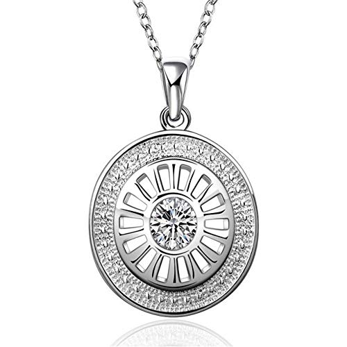 Collier chrysanthème diamant avec pendentif haute brillance pour femmes et filles