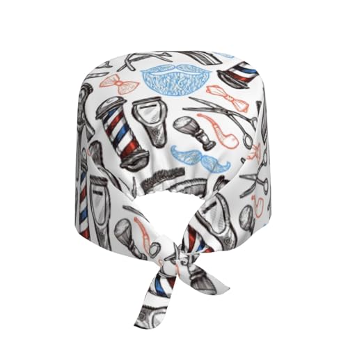 Image of Surgical Caps Men Women, Scrub Cap with Sweatband Adjustable