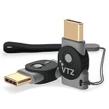 Volutz Micro-USB to USB-C Adapter - [2-Pack] Fast Charge and Convert Data via OTG Micro Female to Type-C Male for MacBook Pro, Samsung Galaxy S9 S8 Note 8, LG V30, 2XL & More USB-C Devices – Onyx