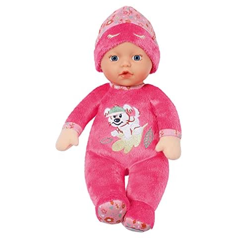 Baby Born Sleepy - Muñeca de Trapo para Bebés con Sonajero y Gorro de Dormir Rosa Cover