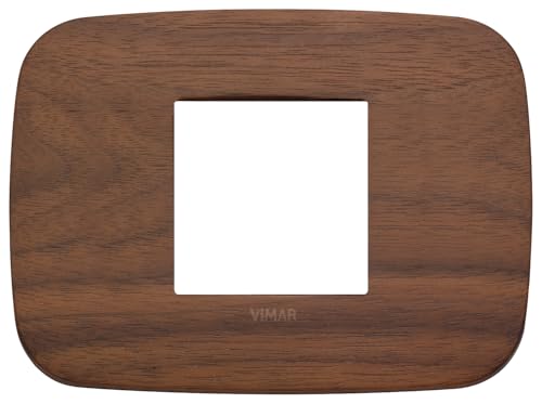 VIMAR SERIE Arke – Rahmen Round 2 Module Central Holz Walnuss