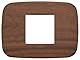 VIMAR SERIE Arke – Rahmen Round 2 Module Central Holz Walnuss