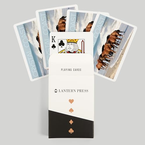 Lantern Press Crystal Coast North Carolina Poker 52 cartas miniatura 6