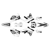 Kalair GFX Graphics Kit for Kawasaki KX250F (2013-2016) Evader Series White 9 Mil-Dirt Bike Custom Racing Graphics Decals Stickers Kit, no-Plastics