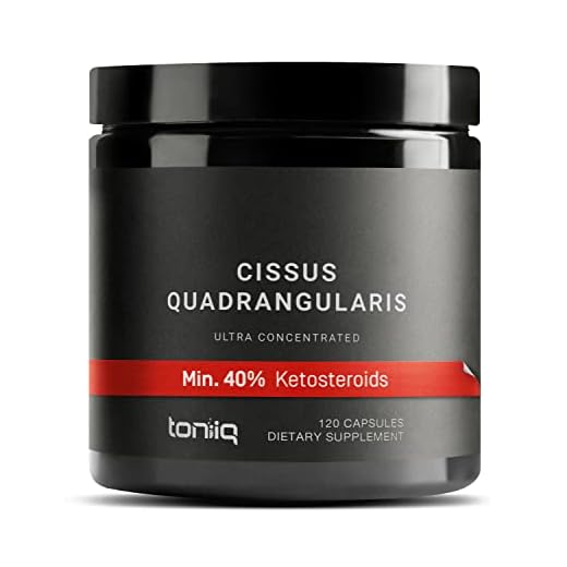 Toniiq Cissus Quadrangularis Capsules - Min. 40% Ketosteroids