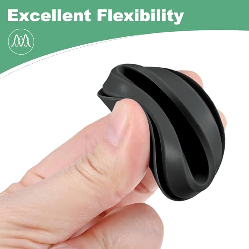 Image of M METERXITY 4-Packs Silicone Hole Plugs, Snap in Locking Hole Plugs for 35-38mm Hole, Round Hole Rubber Plug Kitchen Bulkheads Waterproof Sealing Plugs [Black]