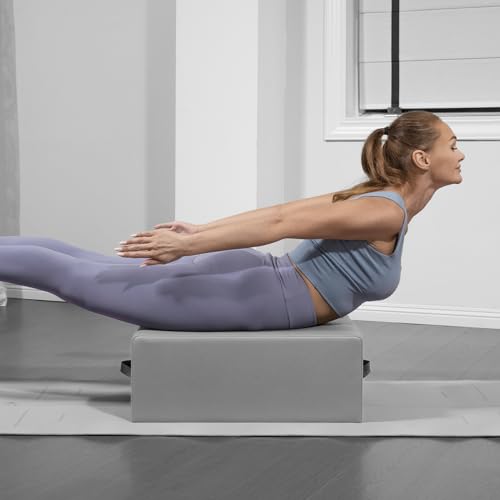 SENDIAN-Pilates-Box-for-ReformerPilates-Reformer-Box-for-Exercises-that-Improve-Range-of-Motion-and-FlexibilityCan-be-Used-Independently-Gray