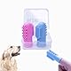 2 Stück Hund Finger Zahnbürste Silikon Haustier Finger Zahnbürste für Hunde Katzen, Hunde Zähne Plaque Hund Zahnpflege mit Aufbewahrungsbox, einfache Reinigung der Zähne (Rosa Blau, Einheitsgröße)