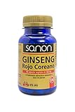 SANON Ginseng Rojo Coreano 90 Cápsulas Vegetales 550 Mg, Vanilla, 49.5 Gramo