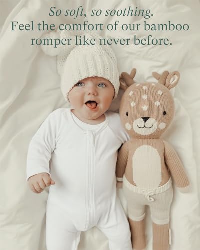 Baby Long Sleeve Romper Jumpsuit, Premium Soft Rayon One Piece Pajamas Boy Girl 2-Way Zipper Coverall Sleeper4