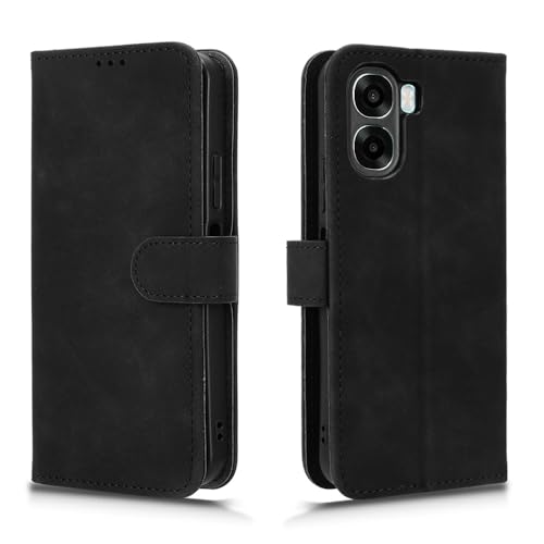 WBWONE Funda para OPPO A6X 4G / A6X 5G Funda, Funda de Tapa PU Cuero Carcasa con Magnético Función de Soporte y Tarjetas Ranuras   Negro