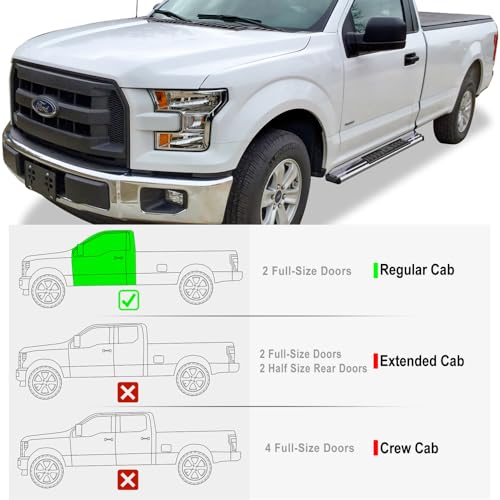 Estribos cromados OE estilo para Ford F150 2015-2026 miniatura 2