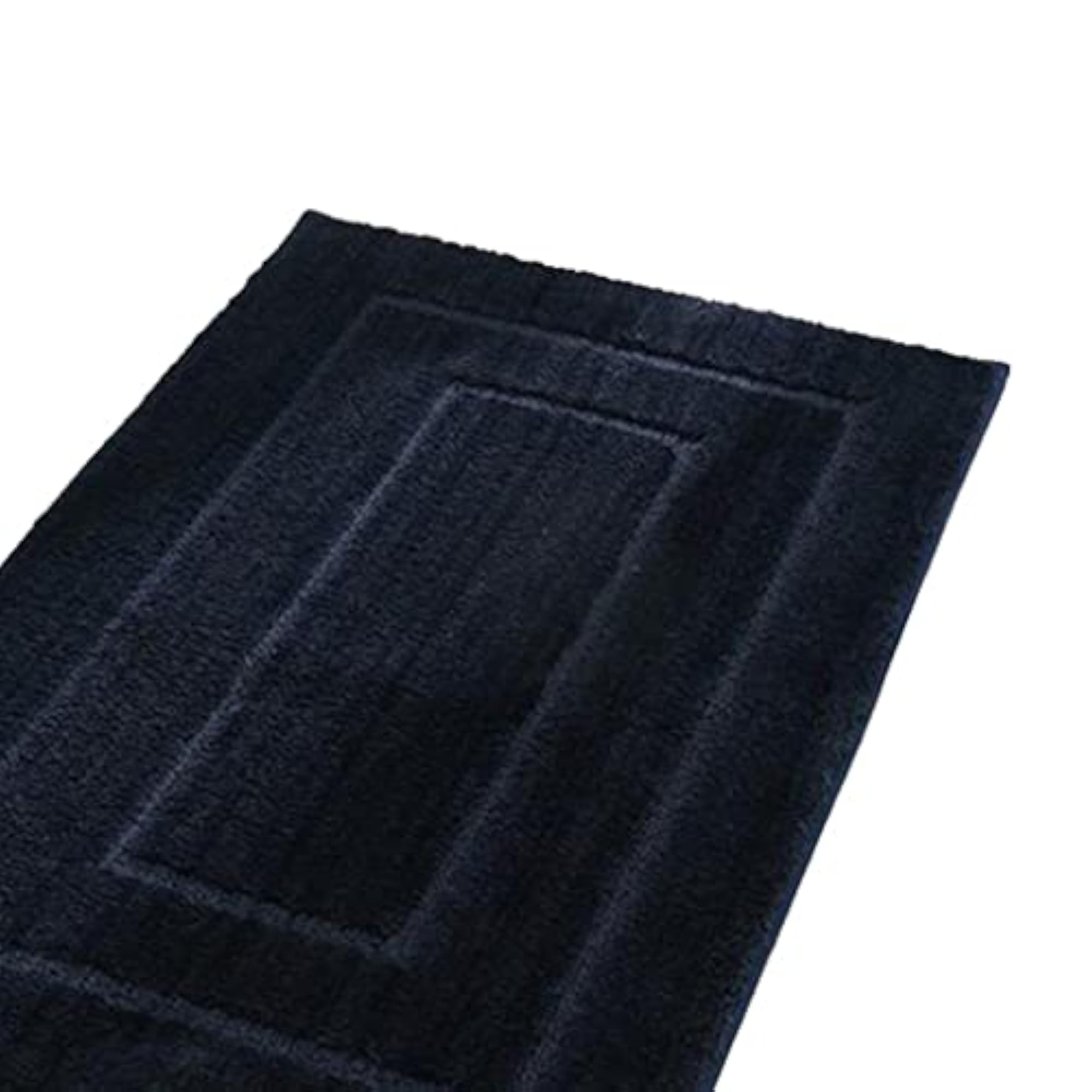 Dark Blue Shaggy Non-Slip Bath Shower Mat 40x60cm
