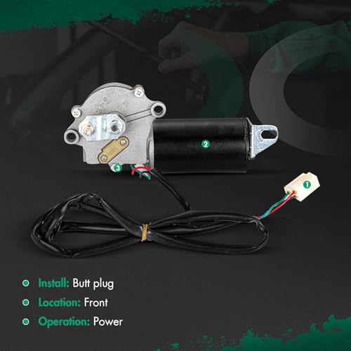 Image of SCITOO Windshield Wiper Motor Assembly Fit for Jeep for CJ5 | Direct fit for 1976-1982 For Jeep For CJ5|Replaces OE 5453956|8491000462|3 Pins|Fit for Front Wiper Motor