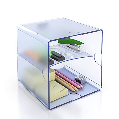 File 2000 6705 AZTP – Cube with Dividing Tray, Blue, Units Contained: 1