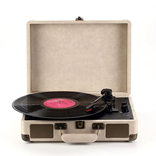 Turntable Portable Suitcase Gramophone Vinyl Record Player Bluetooth 5.0 33 45 78rpm Phonograph Retro Record Player… - Les Beatles, Paul McCartney, John Lennon, RIngo Starr, George Harrison Turntable Portable Suitcase Gramophone Vinyl Record Player Bluetooth 5.0 33 45 78rpm Phonograph Retro Record Player… – Image 3