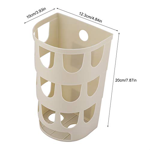 Caneca de basura rectangular de plástico para cocina y baño miniatura 7