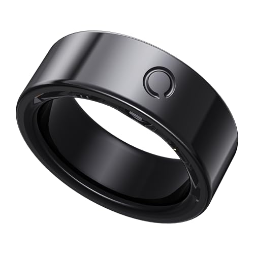 Image of opove O Ring Smart Ring for Women Men, Black-Size 9, Size Before You Buy