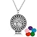 1 pieza collar de mujer perfume dispensador de aceite esencial accesorios de Navidad árbol plata