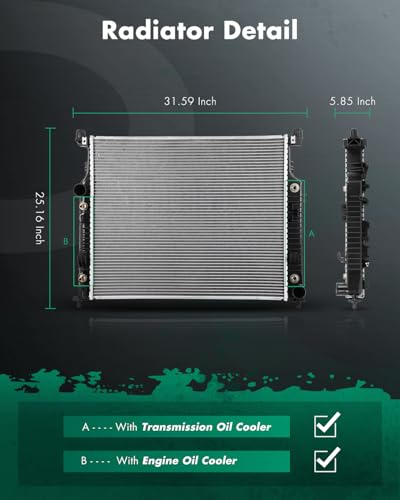 Image of SCITOO 2909 Radiator Fit for Mercedes-Benz Model Auto Trans.