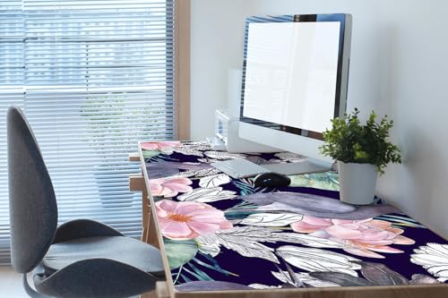 Protéger le bureau des taches avec cette couverture en PVC antidérapante 120x60 - 2