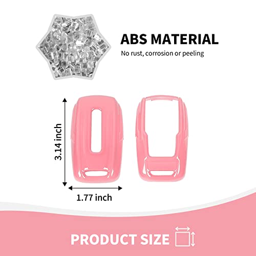 Image of RAZPOY for RAM Key Fob Cover, ABS Key Case Cover Holder Protector Compatible with for 2018-2023 Dodge RAM 1500 2500 3500, Pink