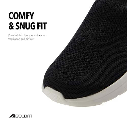 Image of Boldfit Shoes for Woman Soft Sole Women Shoes Memory Foam Walking Shoe for Women Slip on Shoe Woman Anti Skid Foot Wear for Ladies for All Day Walking