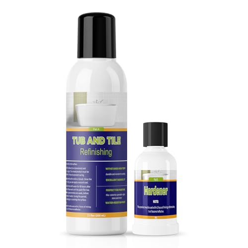 Tub and Tile Paint 7 oz High-Gloss White Touch Up Paint for Bathtub