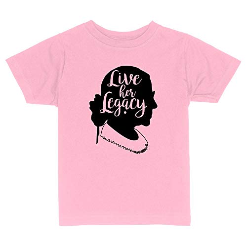 Live Her Legacy RBG Toddler Kids T-Shirt 3T Light Pink