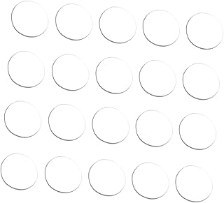 Homoyoyo 20pcs Glass Suction Cup Gasket Plastic Cabinet Round Plastic Table Glass Cabinet Desk Mats Glass Table Rubber Pads Transparent Non-Adhesive Rubber Pads Clear Table Bumper Pads Feet