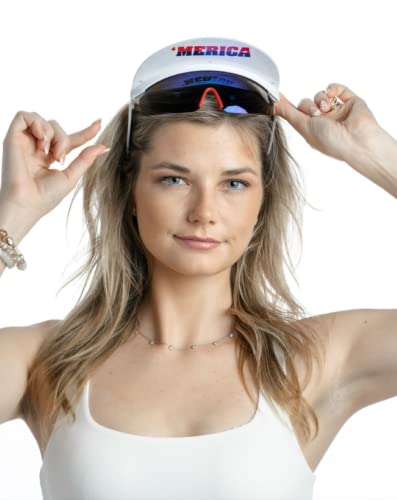 Funny Guy Mugs Polarized Visor Sunglasses - Premium 80s & 90s Retro Sunglasses3