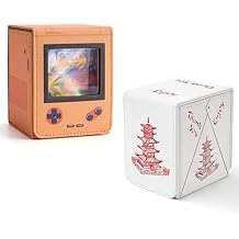 Venssu Orange Retro Gaming Console Appearance Deck Box and Chinese Takeout Deck Box Bundle