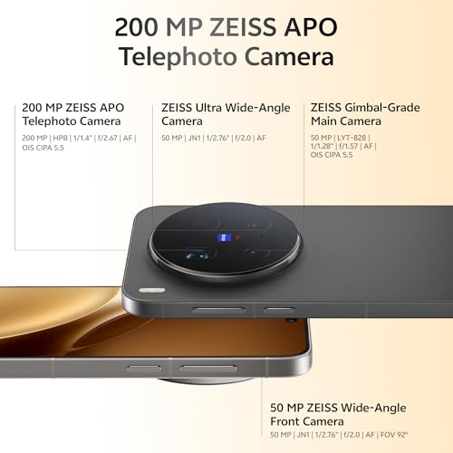 Image of vivo X300 Pro 5G (Elite Black, 16GB RAM, 512GB Storage) with No Cost EMI /Additional Exchange Offers