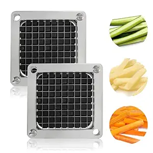 POWLAB Replacement Chopper Blade Commercial Vegetable Chopper Dicer Stainless Steel Blade for Fruit Cutting Machine Tomato French Fries Cutter (2*3/8 - ? Blade)