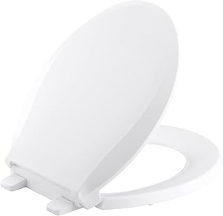 Kohler K-7673-0 Cachet Quiet-Close Round-Front Toilet Seat, White