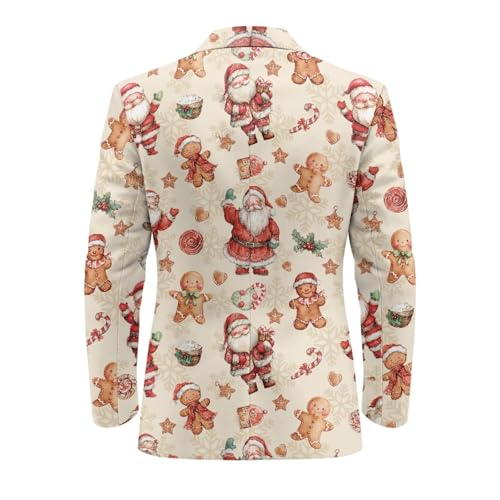 INSTANTARTS Casual Blazer for Men Lined Collar Men's Casual Blazer Jackets Lightweight One Button Daily Blazers Stylish4