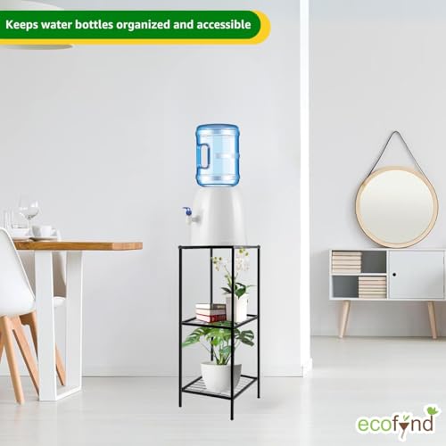 Image of ecofynd 3 Tier Water Dispenser Stand, Heavy Duty Water Cooler Storage Rack, 20 Litre Metal Bottle Holder for Home & Kitchen, Office, School, Hospitals, Restaurants(BS-PS037)