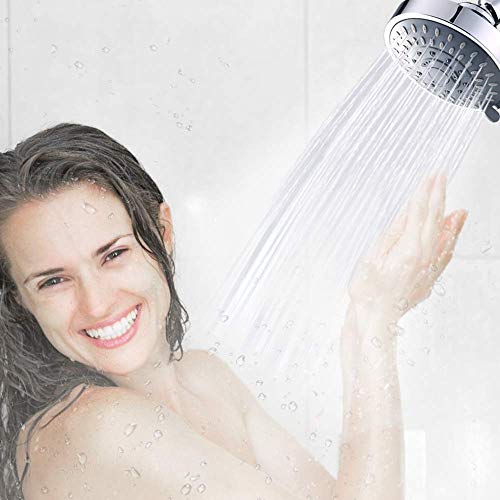 Shower Head High Pressure Rain Fixed Showerhead 5-Setting With Adjustable Metal Swivel Ball Joint - Relaxed Shower Experience Even At Low Water Flow & Pressure Aisoso #TOP6