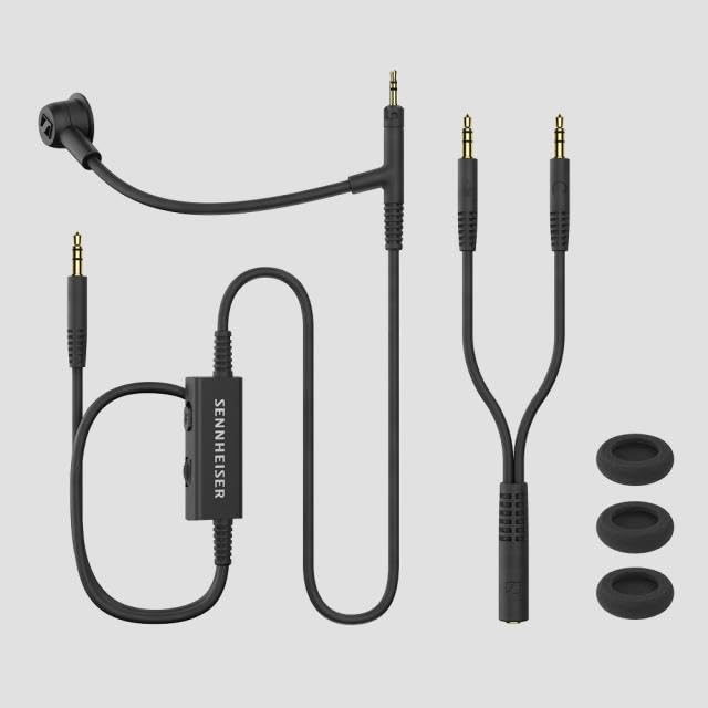 Sennheiser HD 500 BAM Add-On Boom Arm Microfoon voor HD 505, HD550, HD 560S, HD569, HD 599, HD599SE, HD620S Hoofdtelefoon Microfoon 150cm, 3.5mm Stereo Mini Plug Recable - Afbeelding 3