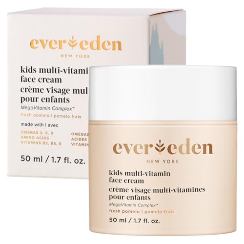 Image of Evereden Kids Face Cream: Fresh Pomelo, 1.7 oz. | Kids Face Lotion | Clean and Non-Toxic Face Moisturizer | Multi-Vitamin Skin Care for Toddlers