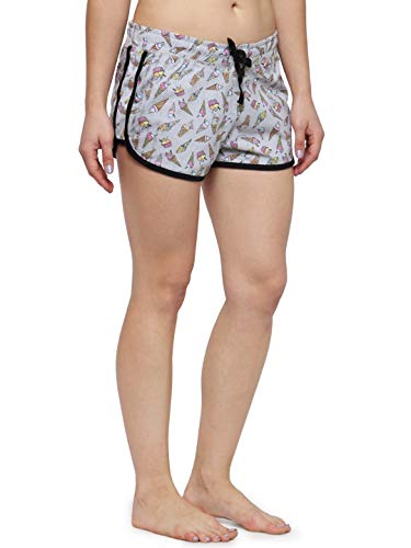Image of KOTTY Printed Women Multicolor Night Shorts (Multi-Coloured,26)