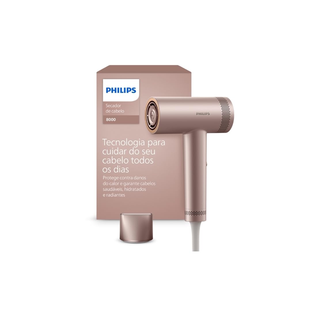 Secador de Cabelo Philips Série 8000 ThermoShield 1400W 220V