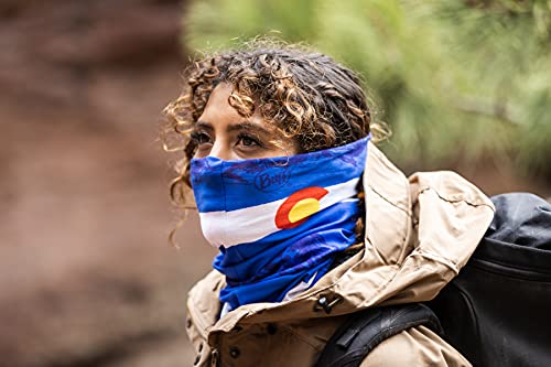 Image of BUFF Original EcoStretch Neck Gaiter, UPF 50 Sun Protection, Breathable, Versatile, Quick Dry, Multi-Colored, Adult Size