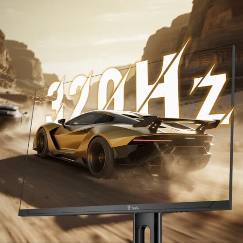 Image of 24 inch QHD 320Hz Fast IPS Gaming Monitor,0.5ms FreeSync Premium,HDR600,HDMI2.1 | 1140p 2K 120%sRGB Wide Gamut DP 1.4 HDMI 2.1 Stereo Speakers Height Adjustable Stand for Xbox PS5 Switch gaming office