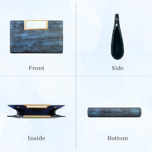 Image of Gets Clutch Purses for Women PU Leather Evening Handbag for Formal Wedding Party Clutches Small Crossbody Bag with Chain