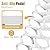 FiueStur Pull Down Attic Ladder, Attic Ladder Pull Down System - 12 Step White Ceiling Mounted Folding Ladders, Space Saving 881lbs Load for Loft Garage Storage, Quick Installation