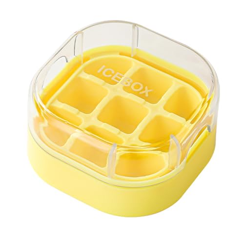 9キャビティを作る柔軟なアイスキューブは、カクテル用のキャビティの簡単なプレスとストレージの蓋をスナップし、カクテル用のリリーストレイをプッシュします