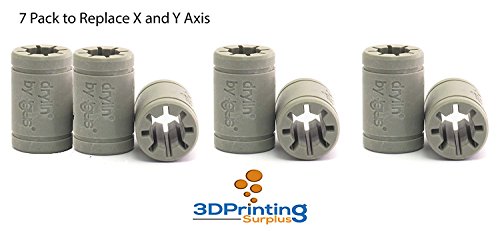 3D Printer Solid Polymer LM8UU Bearing 8mm shaft - Igus Drylin RJ4JP-01-08